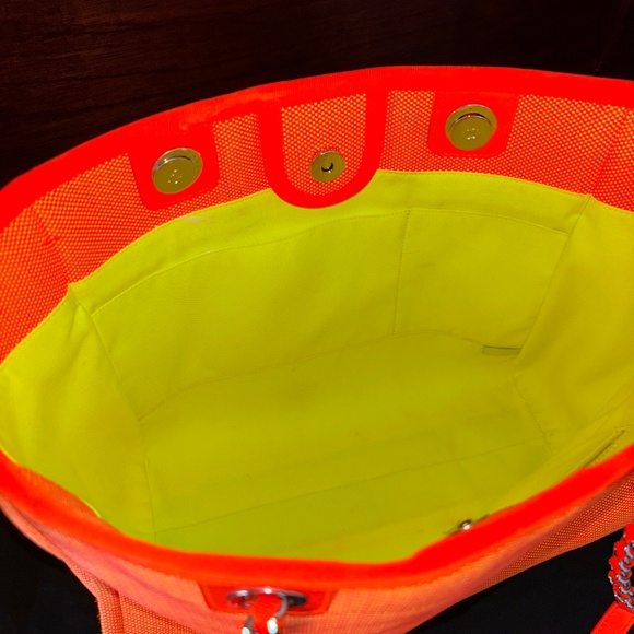 CHANEL Orange Tote Bag with Neon Accents - Picture 3 of 9